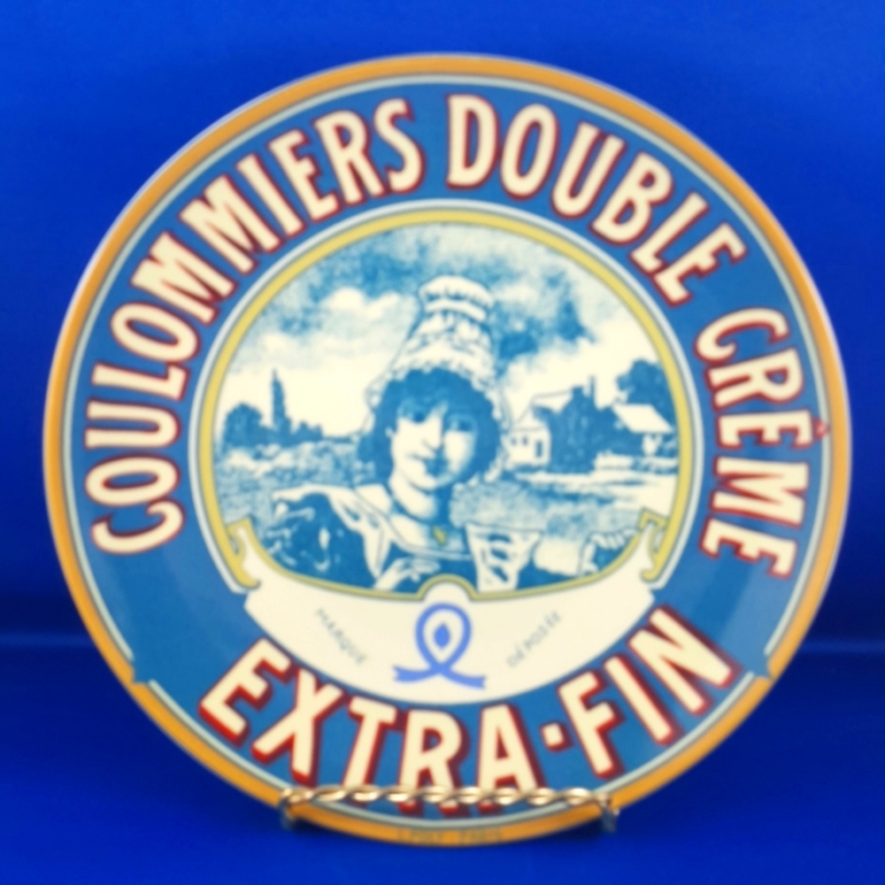Vintage BIA Cordon Bleu FROMAGE Coulommiers Extra-Fin Salad/Dessert Plate, 8 in.